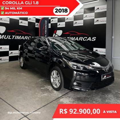 TOYOTA COROLLA 1.8 GLI 16V FLEX 4P AUTOMÁTICO